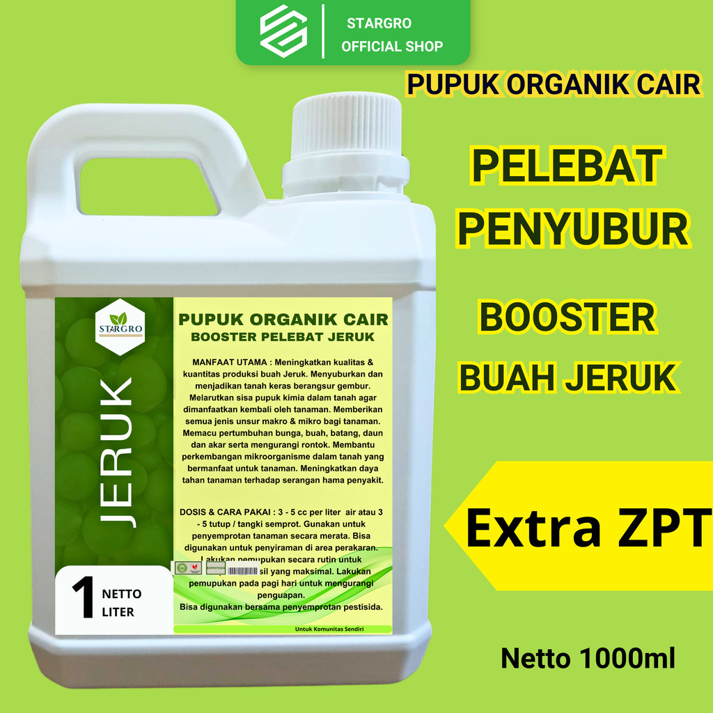Pupuk Jeruk  cepat Berbuah / Pupuk Organik cair Buah Jeruk Bali limo Nipis / Pelebat Penyubur Jeruk