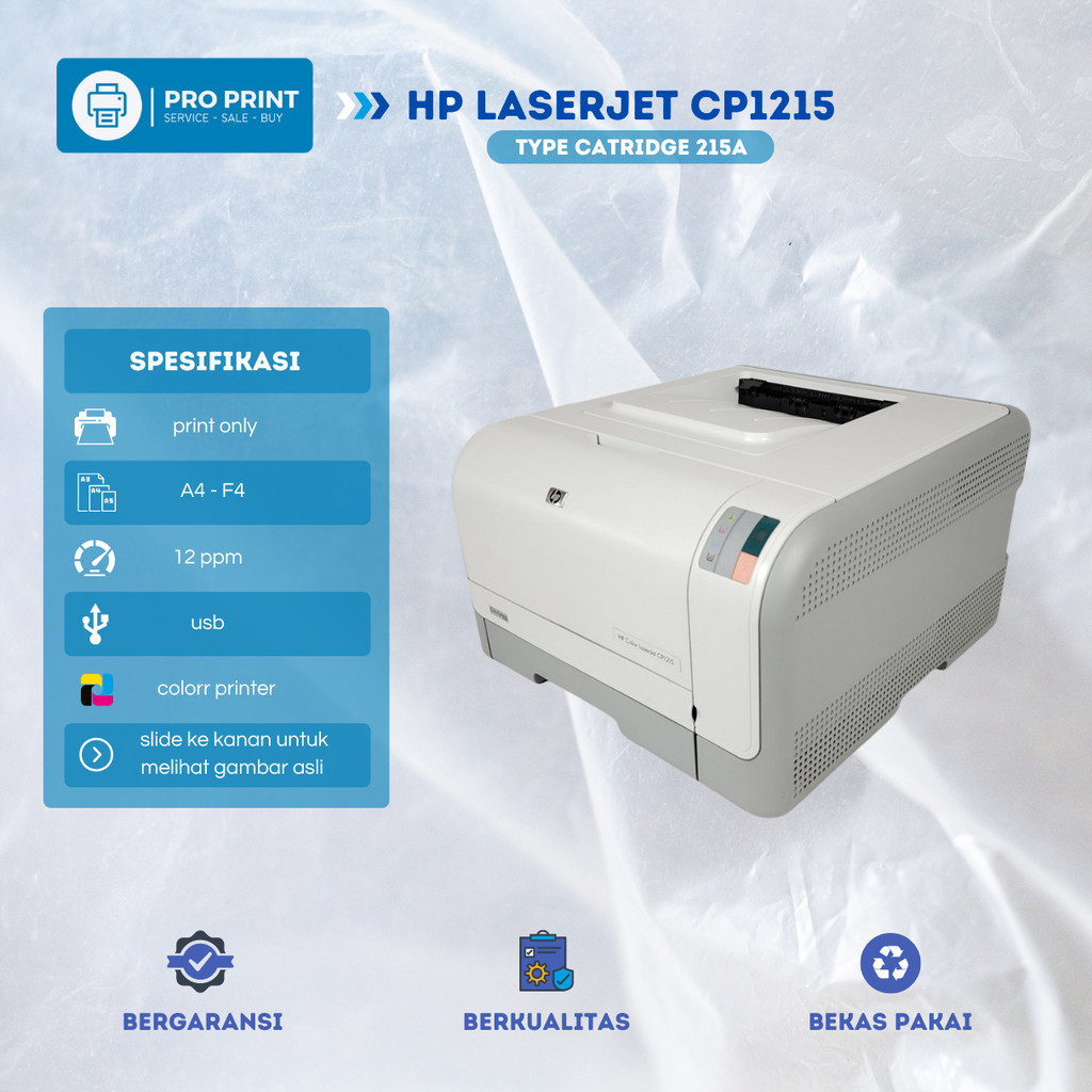 Printer Warna Hp Laserjet CP1215 Kertas A4 F4 Printer Stiker Undangan