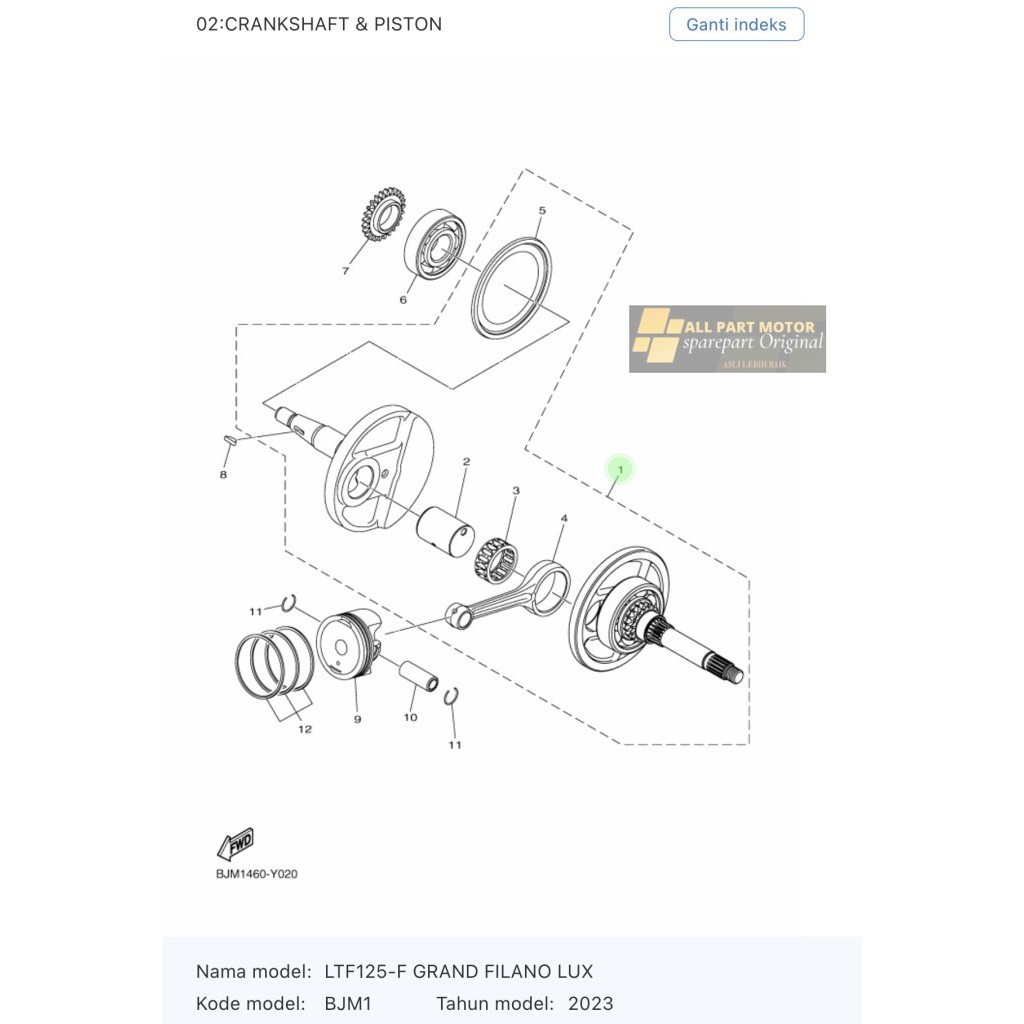 Kruk As BJM-E1400-00 Grand Filano