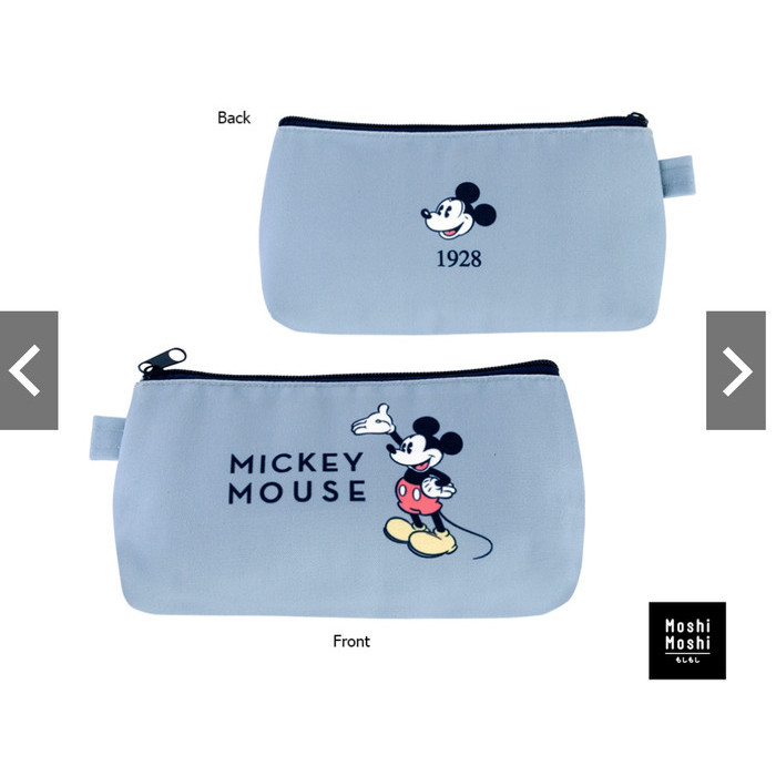 

✨LARIS✨ -Moshi Moshi X Disney Pencil Case - Mickey Mouse - Biru Muda