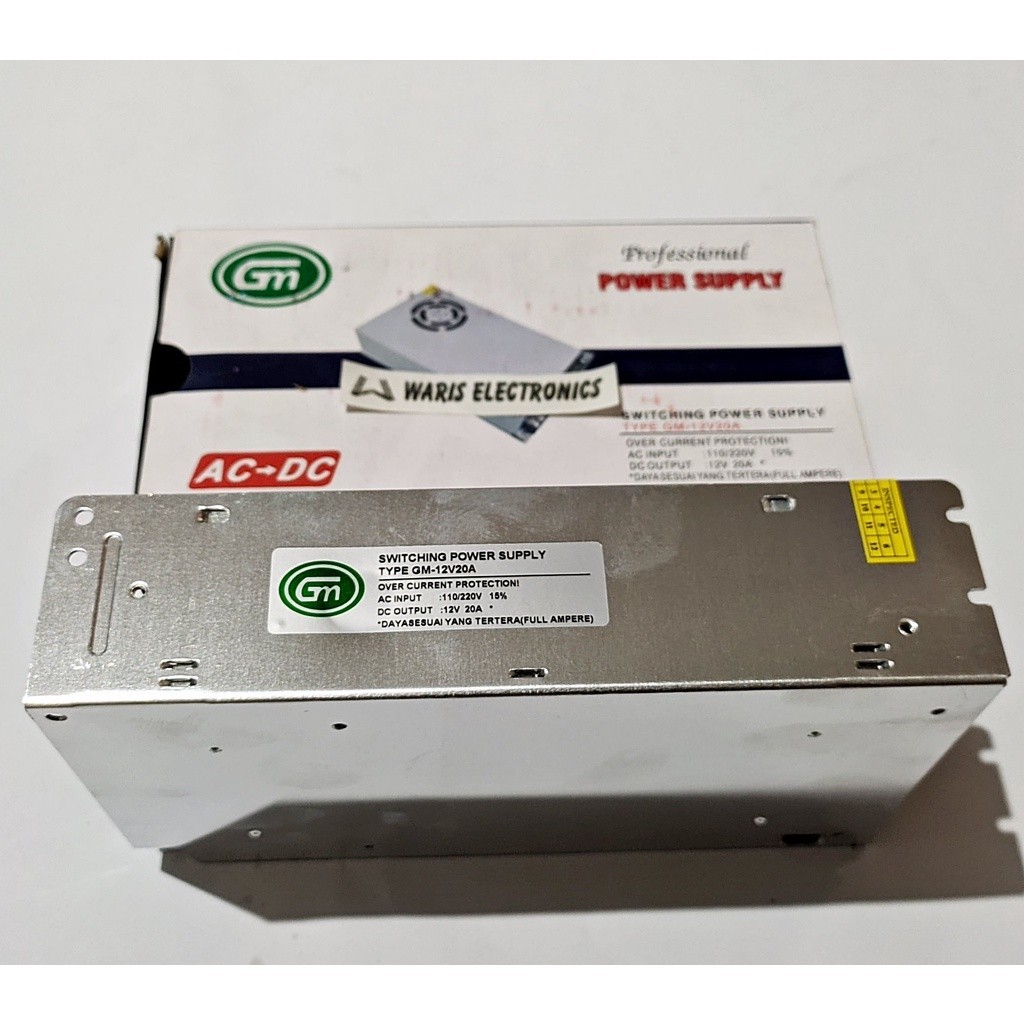 Power Supply Power Switching 12 V 20 A Murni GM