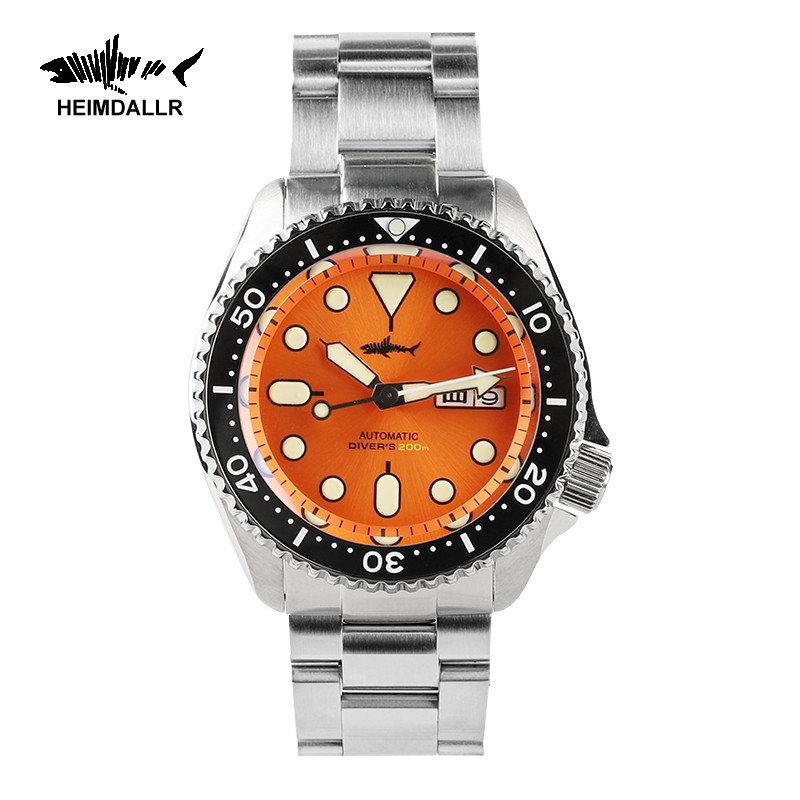 Jam Tangan Original Pria HEIMDALLR Skx007 Men Watch NH36 Movement Sharkey Ceramic Bezel 200M Waterpr