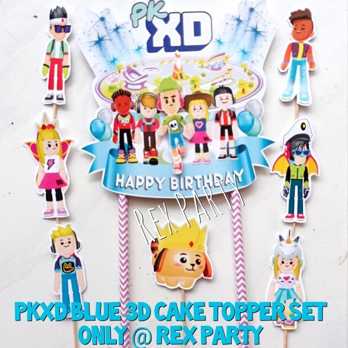 Vincent PKXD Cake Topper/PKXD Blue 3D Cake Topper/PKXD Boy/Cake Topper PKXD