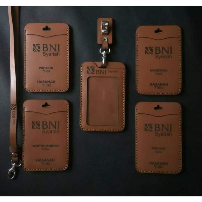 

id card holder kulit asli custom