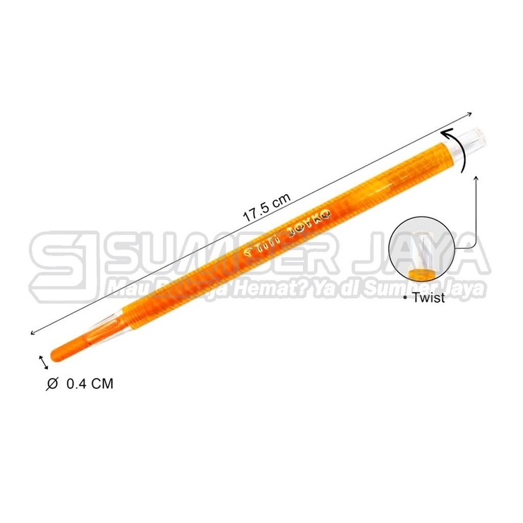 

Crayon Twist Putar Krayon Oil Pastel Warna Warni Alat Melukis Crayon Titi Joyko Isi 12T/24T