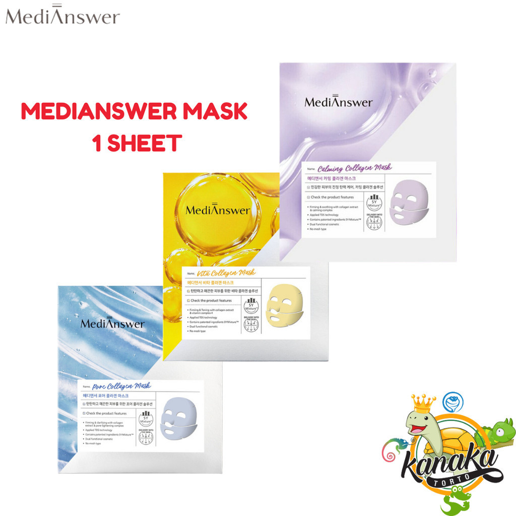 MEDIANSWER Collagen Mask - 1 SHEET - Masker Wajah Masker Muka