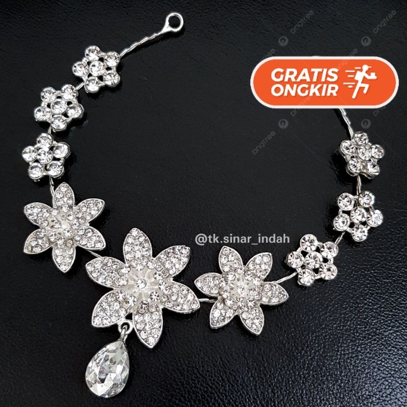 Terlaris ~Headpiece Hijab / Dahi / Kepala (SILVER) Bros Premium Bros Baju Bros Hijab Bros Cantik Bro