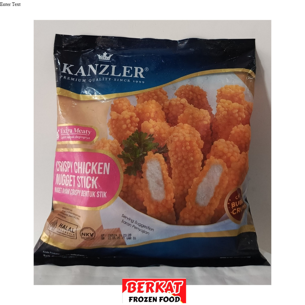 

(READY STOCK) PREMIUM KANZLER CRISPY CHICKEN NUGGET STICK / NAGET AYAM KRISPI BENTUK STICK 450 GR HALAL MURAH