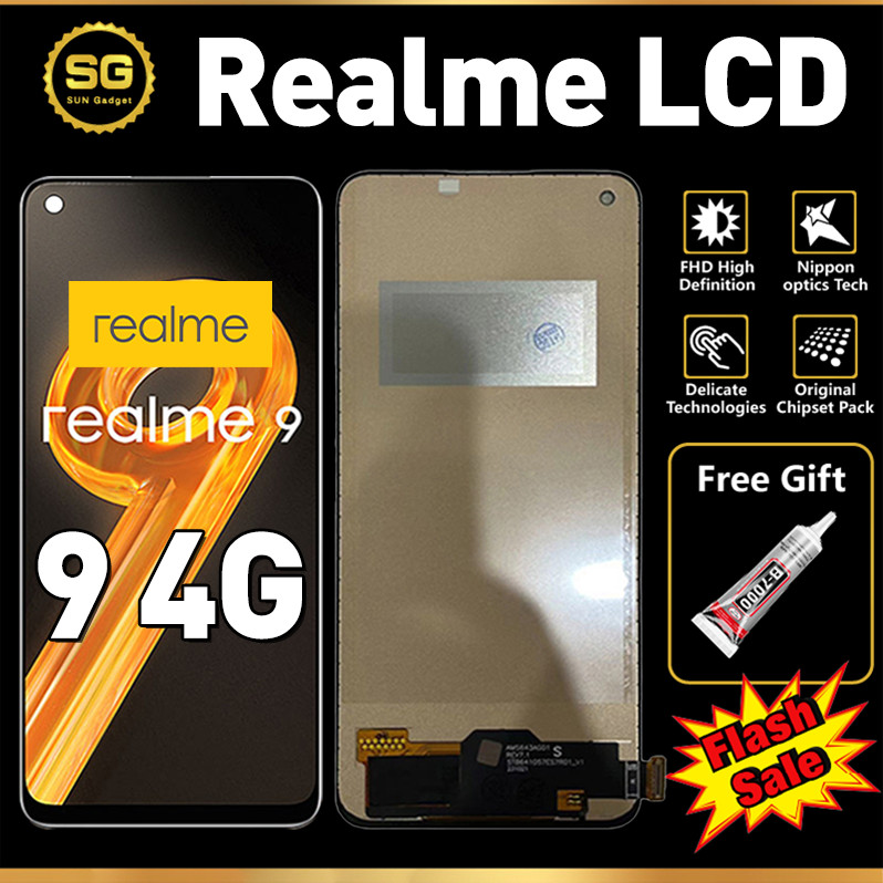 LCD Realme 9 4g Original Touchscreen hp Realme 9 4g fullset ori asli cod