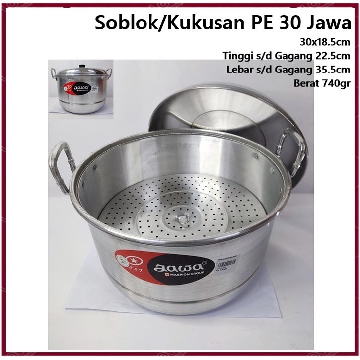 Panci Soblok/Kukusan/Steamer Jawa PE 30 Maspion// PRODUK MURAH PROMO SALE