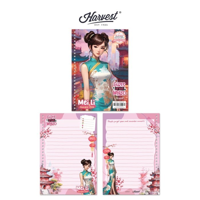 

Loose Leaf / Kertas Binder Harvest A5 Girls of The World #2 - Shanghai