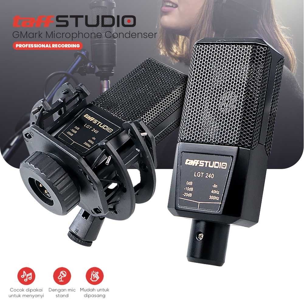 TaffSTUDIO GMark Microphone Condenser Professional Recording - LGT240