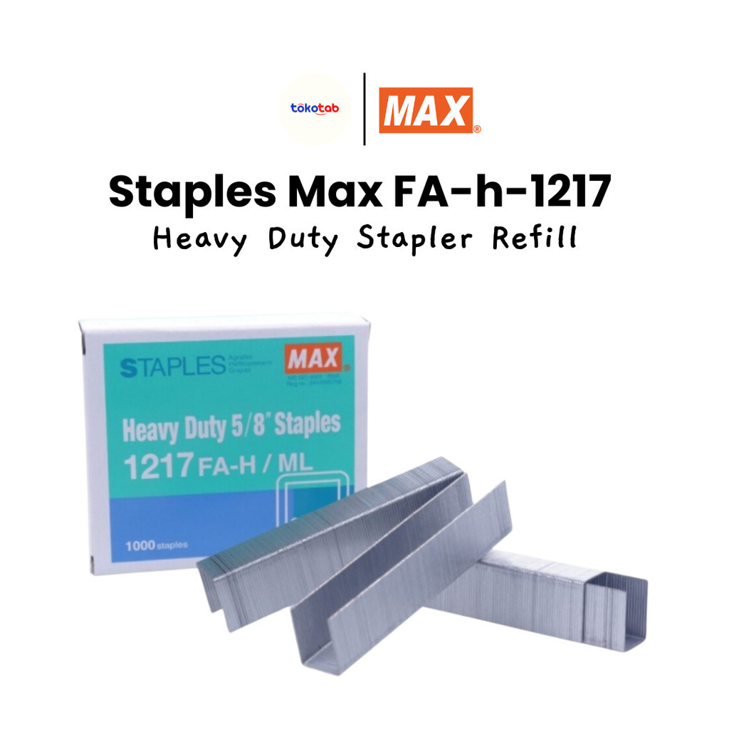 

Tokotab - MAX Staples 1217 FA-H / Isi Stapler / Isi Ulang Staples Besar Jilid