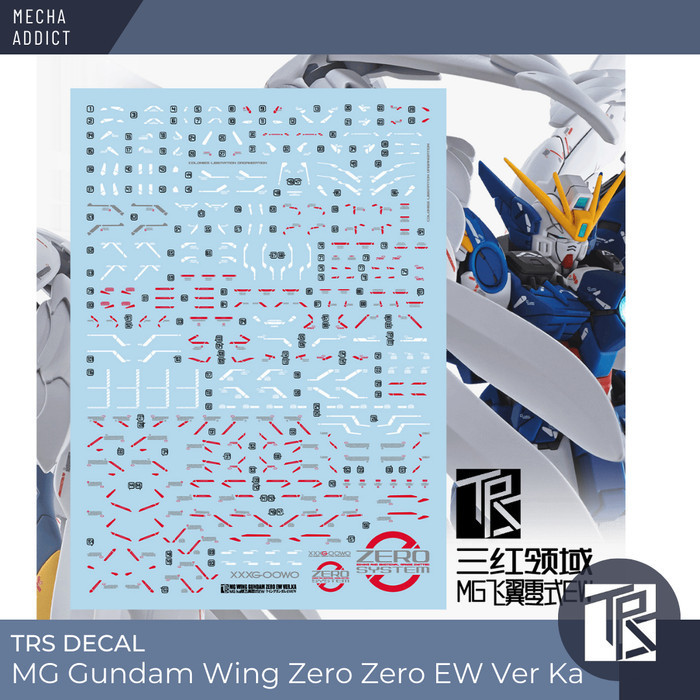 Water Slide Decal MG Gundam Wing Zero EW Ver Ka by TRS