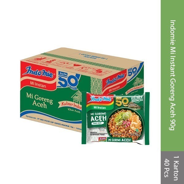 

Indomie Mie Instant Goreng Aceh 1 karton 40 Pcs Grosir afewmart Shopee