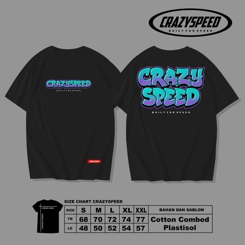 TSHIRT CRAZY SPEED V4 ORIGINAL | KAOS DISTRO | KAOS RACING