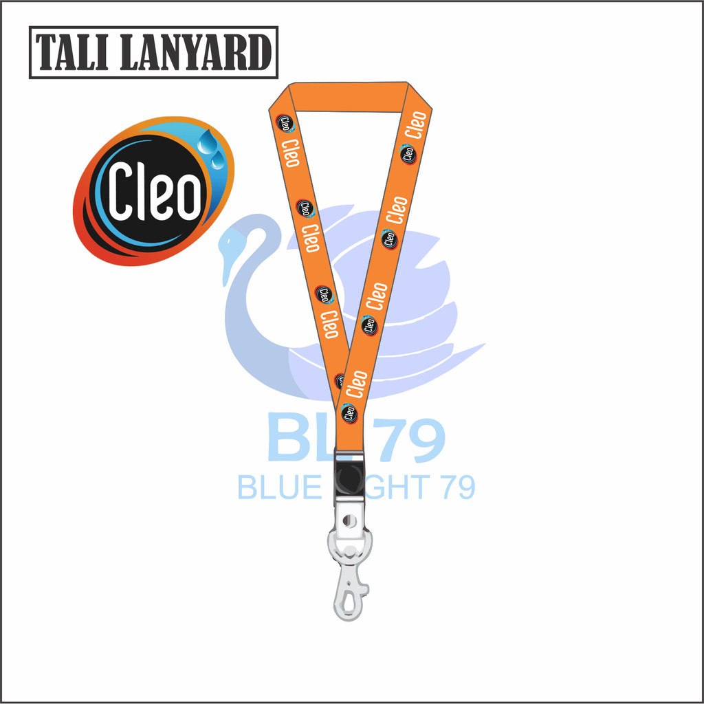 

TALI LANYARD CLEO LOGO - TALI ID CARD AIR MURNI CLEO BUKAN AIR MINERAL GANTUNGAN KUNCI GANTUNGAN FLASHDISK GANTUNGAN NAMETAG TALI LANYARD BEST SELLER COD