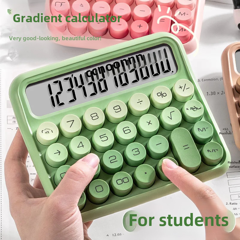 

Cute Multibar Calculator For Kids Student Specific Math Tool In Macaron Color System Financial Planning Plastic Material