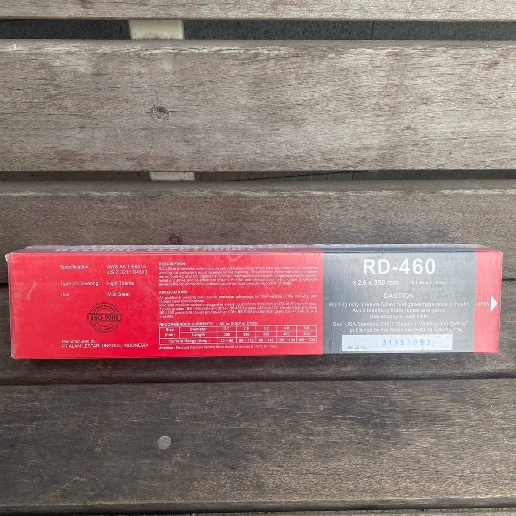 KAWAT LAS NIKKO STEEL RD 460 KEMASAN 5KG