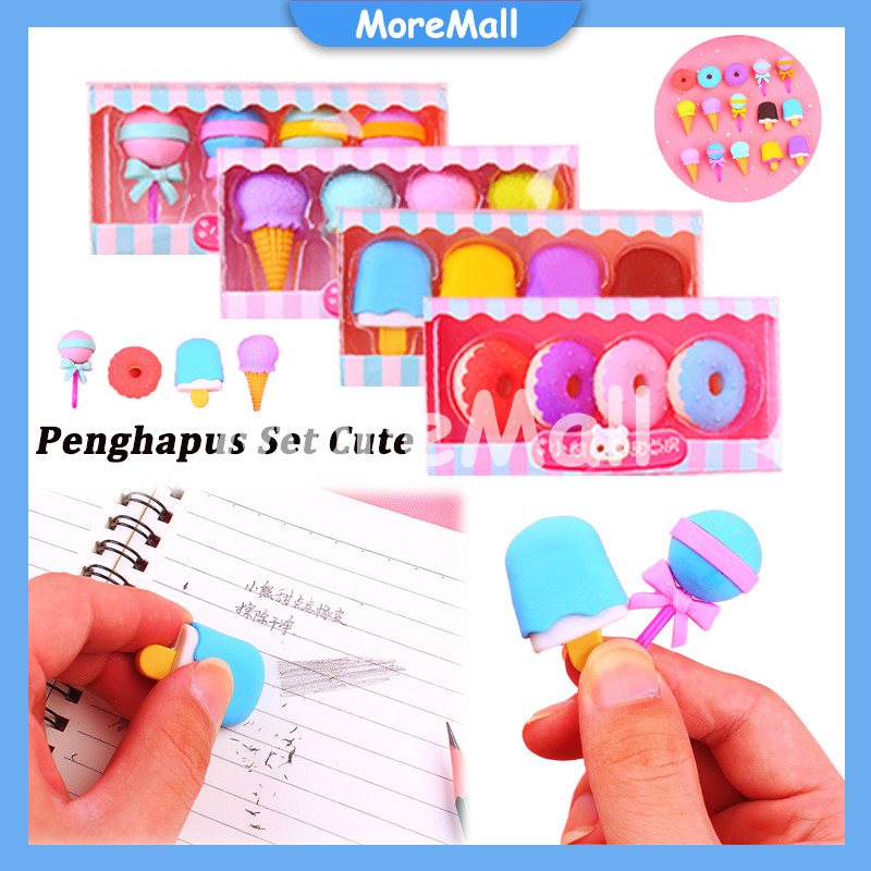 

Penghapus Pensil Karakter Lucu /Penghapus Pensil Model Ice Cream Donat Lolipop