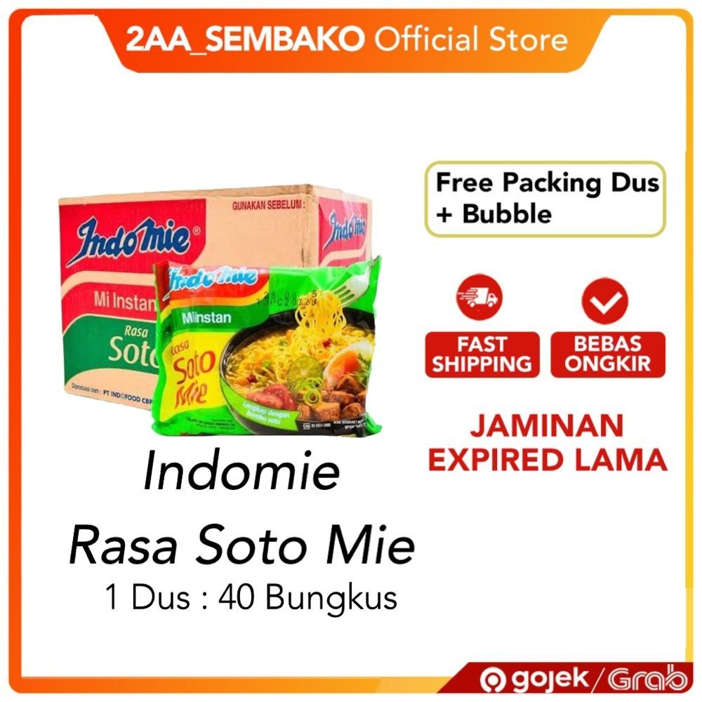 

Indomie Kuah Rasa Soto 1Dus [ VIA GOSEND- GRAB]