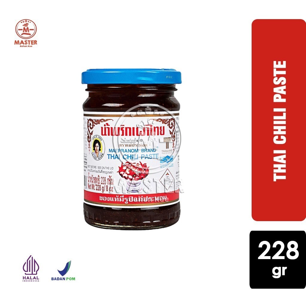 

Sambal Cabe Toples Maepranom Thai Chili Paste [TOPLES KACA 228 gr]