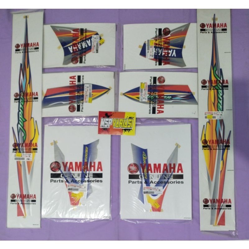 Striping Motor  Yamaha Jupiter Z 2005 Silver Biru original Ori asli