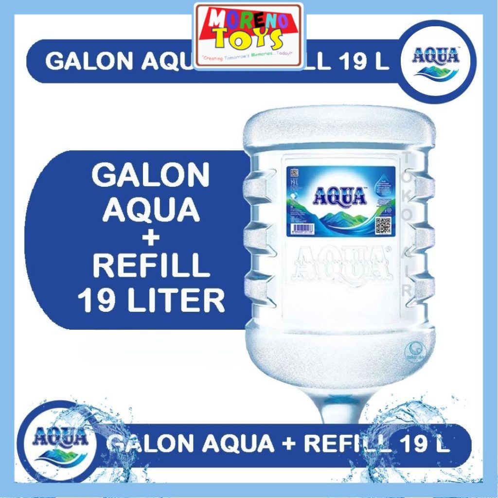 

Air Mineral AQUA Galon + Isi Refill 19 Liter Asli Dan Bersegel Siap Minum Setiap Hari Termurah