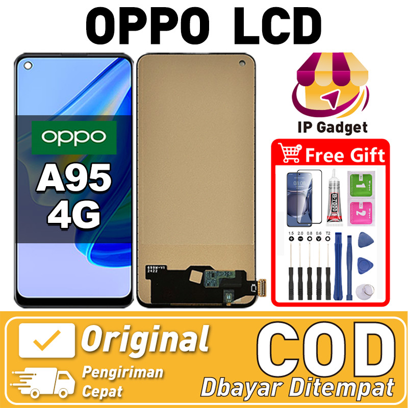 LCD for OPPO A95 4G Ori-asliI Fullset IPGadget Layar hp Touchscreen Sentuh Versi Tinggi COD