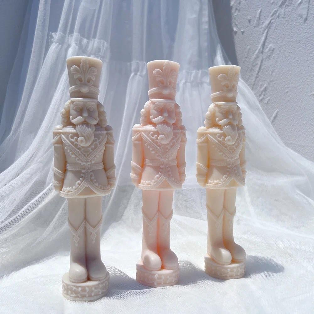 

Nutcracker Silicone Candle Mold Christmas Decor Silicone Mold Dinner Soy Wax Silicone Mould Christmas Ornaments