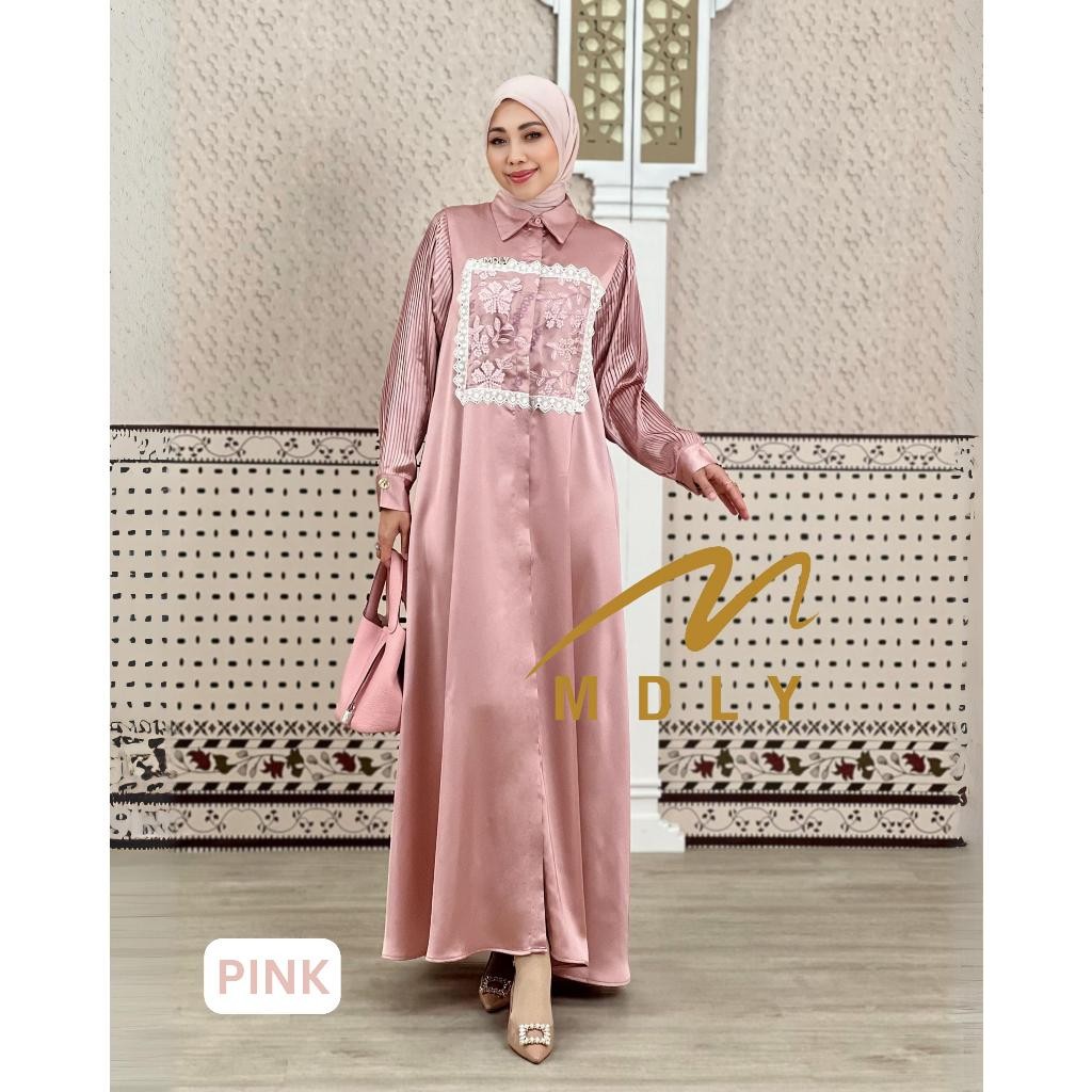 Rauny Dress by MDLY -  Gamis MDLY Terbaru Ori Dress Muslim Gamis MDLY Gamis Dress Premium Gamis Mura