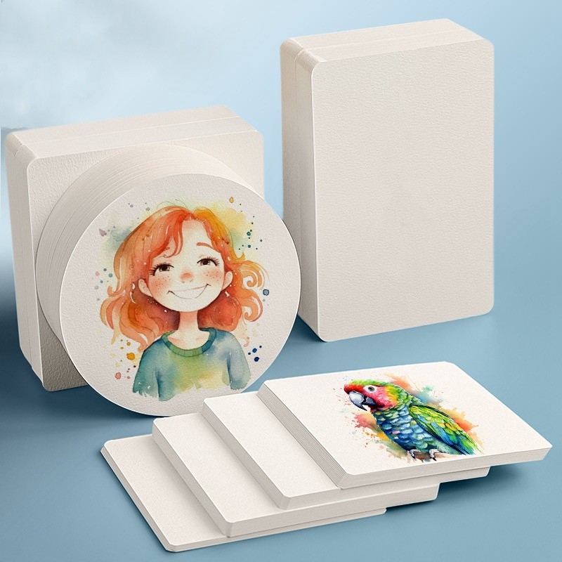 

Square/Round Watercolor Paper 300g 25 sheets Professional Water Color Paper Postcard For Painting School Supplies