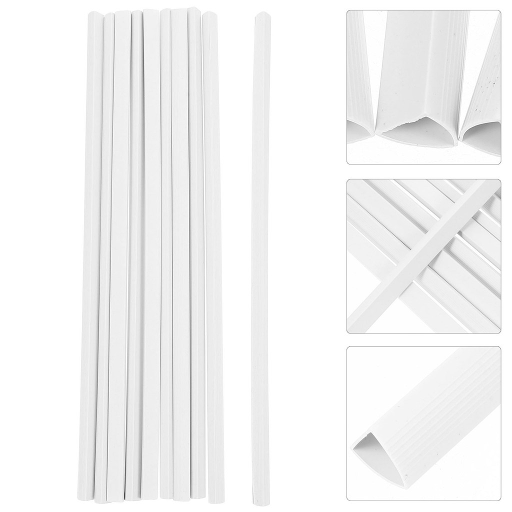 

10 Pcs Drawer Folder Cover Files Binding Bars Covers Office Folders Retainer Clips Paper Report Storage Document Organizer