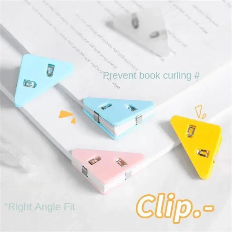 

Paper Clip Triangle Corner Clips Kawaii Page Holder File Index Photo Clamp Korean Stationery Office School Desk Organizer
