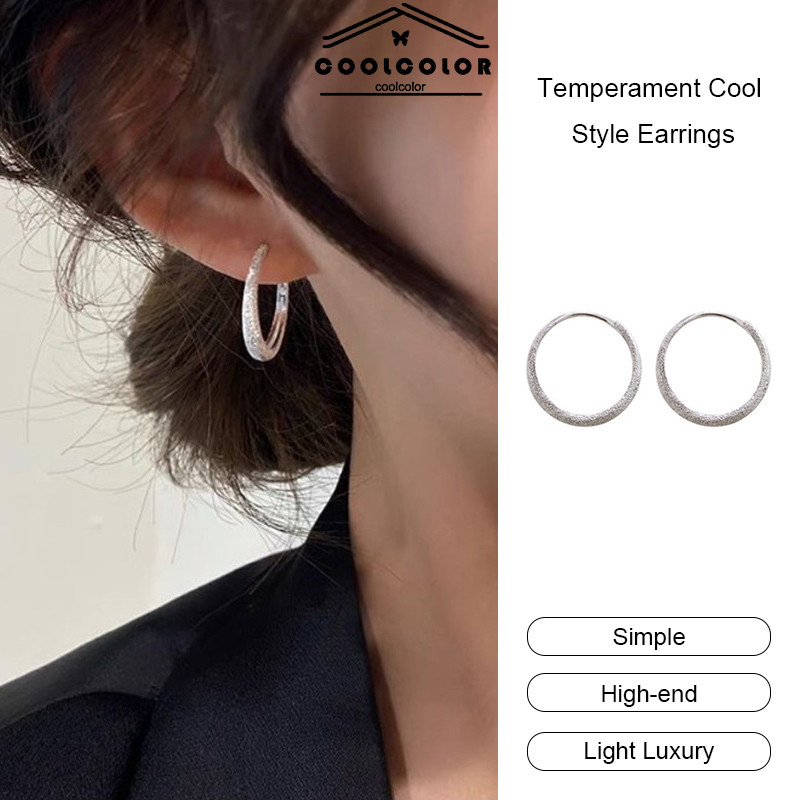 COD Anting Berkilau Temperamen Anting Gaya Keren Anting-Anting Gaya Keren Anting-Anting Serbaguna Wa