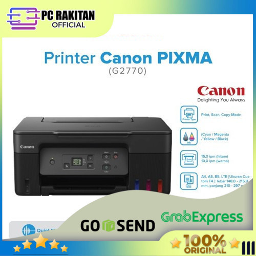 Canon PIXMA G2770 - Printer Multifungsi Inkjet dengan Sistem Tinta Isi Ulang