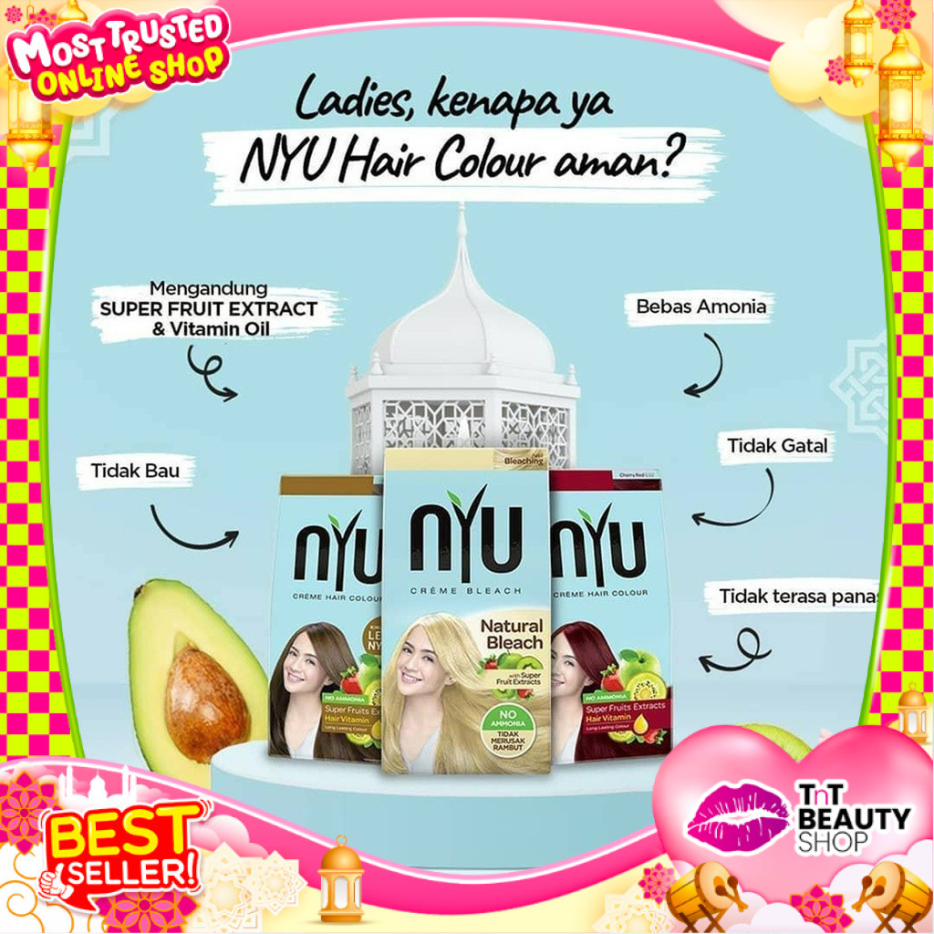 NYU Creme Hair Colour - Bleaching & Pewarna Rambut | Tnt Beauty Shop