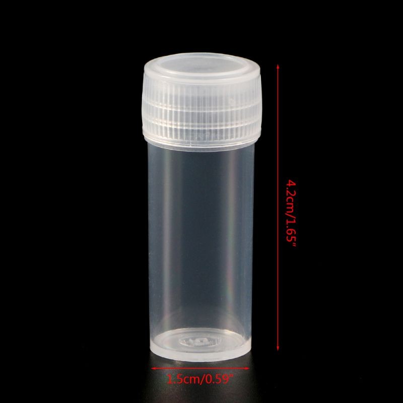 

918A Mini Plastic Bottles for Pill Holder with Screw 5ml Vials Container