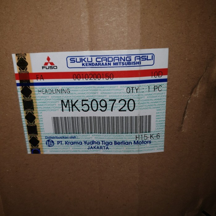 PLAFON / HEADLINING MITSUBISHI CANTER ORIGINAL MK509720 PART BARU