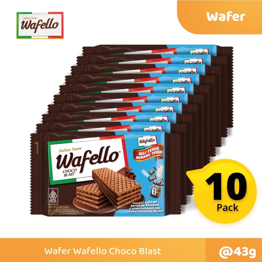 

Wafello Choco Blast 10 Pcs @43 Gram PUSAT GROSIR JAJAN murah meriah