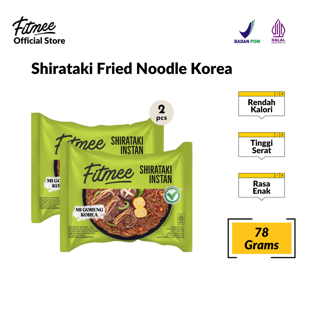 

Fitmee Mie Instan Shirataki Goreng Korea Gluten Free Isi 2 Pcs
