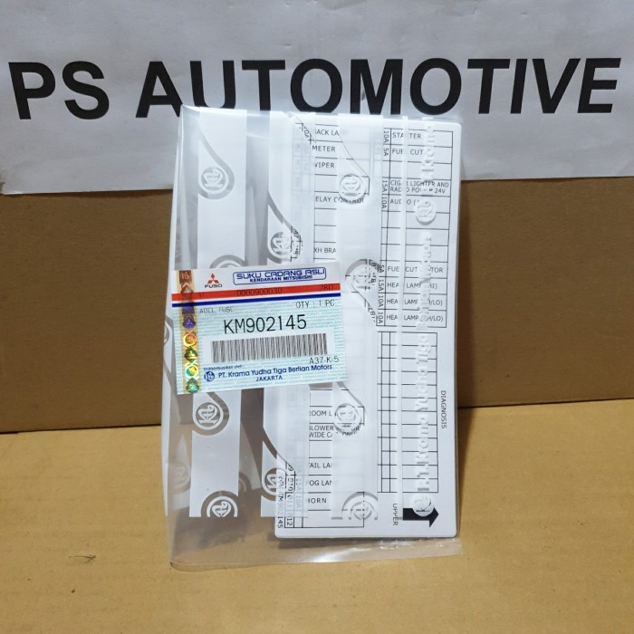 STICKER / STIKER UKURAN SEKRING MITSUBISHI CANTER KM902145 PART BARU