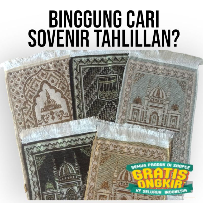 Sajadah Sovenir Sajadah Hampers Tahlilan Sovenir Pernikahan Sovenir oleh oleh Haji Souvenir Tahlilan