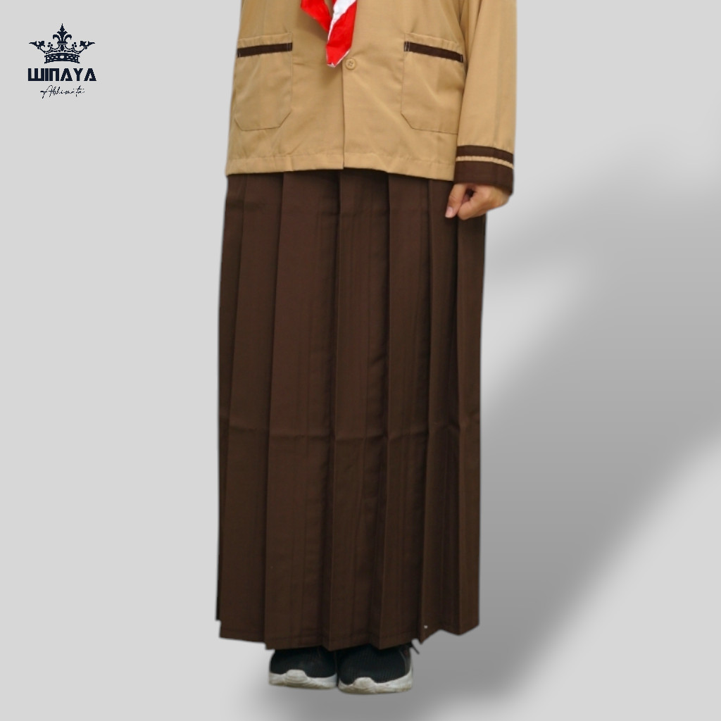 Rok Pramuka Panjang SD Rempel Bawahan Kualitas Premium