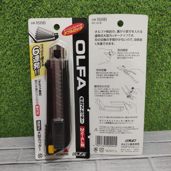 

OLFA Pisau Cutter 18mm Multi-Blade Auto-Load Cutter 168B MZ-AL