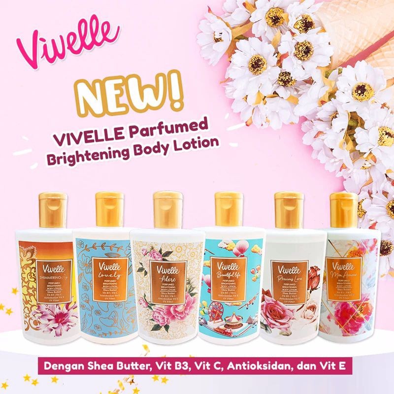 (MTRUI) Vivelle body lotion 250ml|Shimering joy|Adore|Mon amour|Beautiful life|Lovely|Precious Love