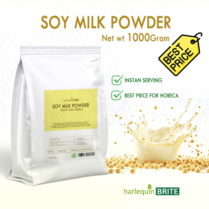 

TP Soy Milk Powder Brite 1Kg Bubuk Susu Kedelai Tanpa Gula Horeca - Dengan Krimer