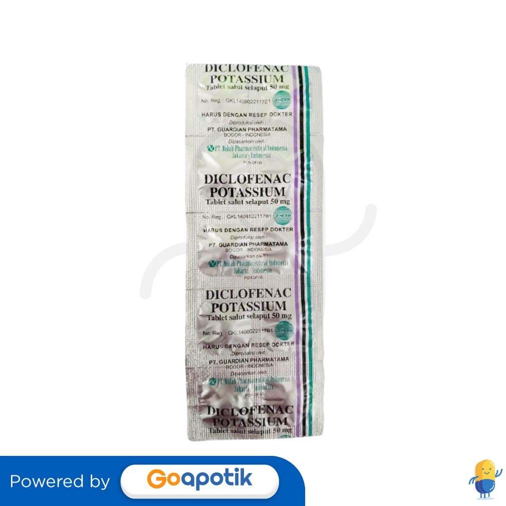 Diclofenac Potassium Nulab 50 Mg Strip 10 Tablet