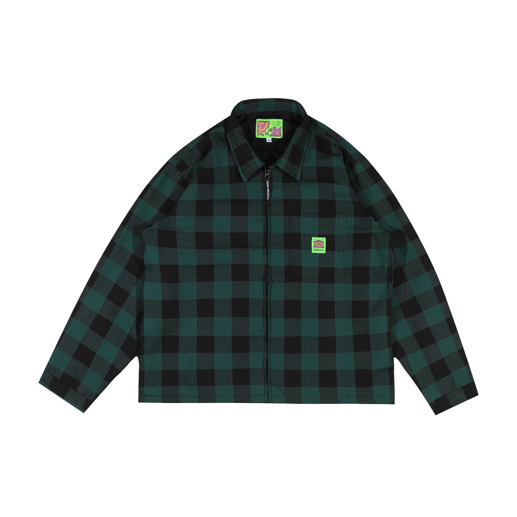 Shining Bright Home Work Jacket Navy - Green