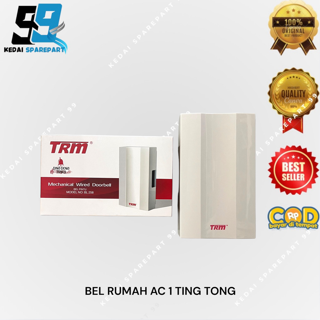 BEL DING DONG TRM RUMAH LISTRIK | BELL RUMAH LISTRIK PAKAI KABEL